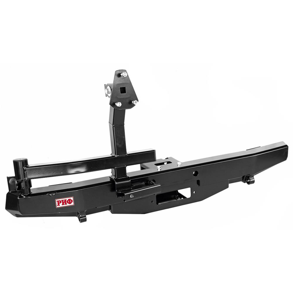 Бампер РИФ силовой задний УАЗ Хантер с площадкой под лебедку