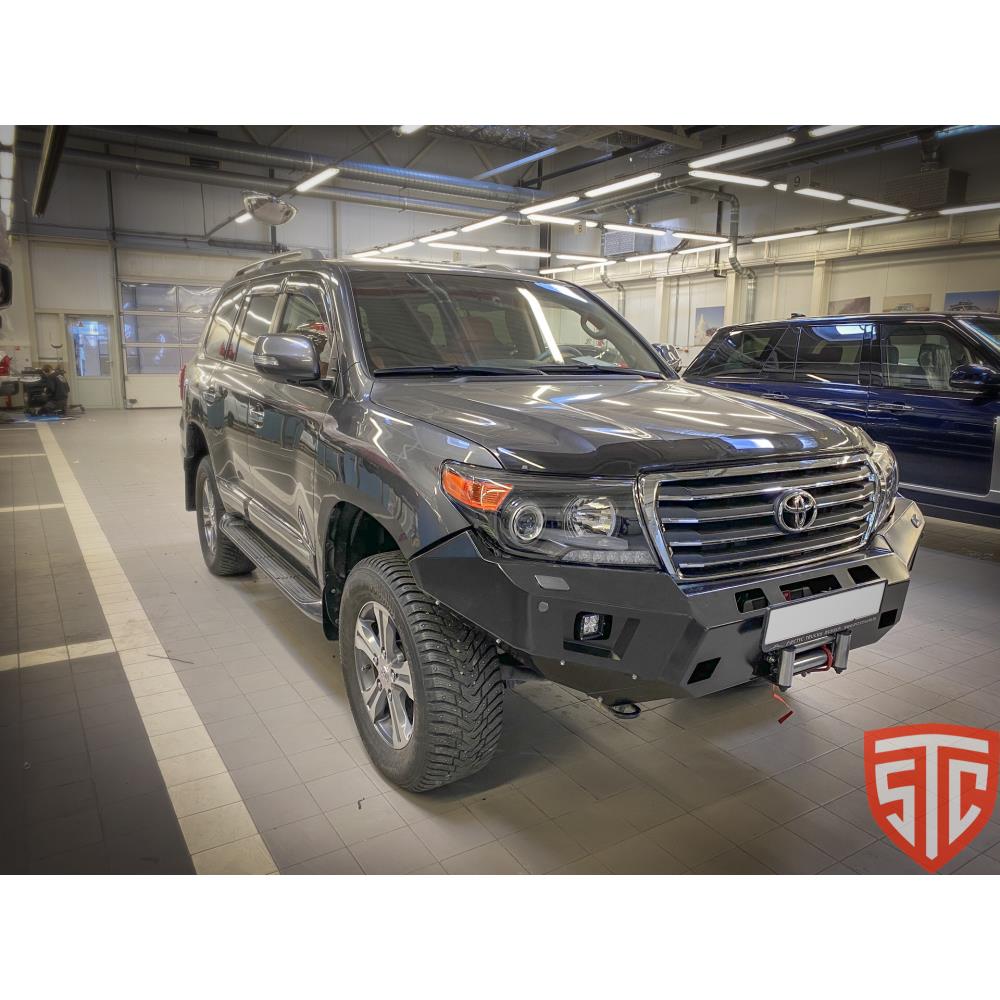 Бампер силовой передний Toyota Land Cruiser 200 2008-2015 птф