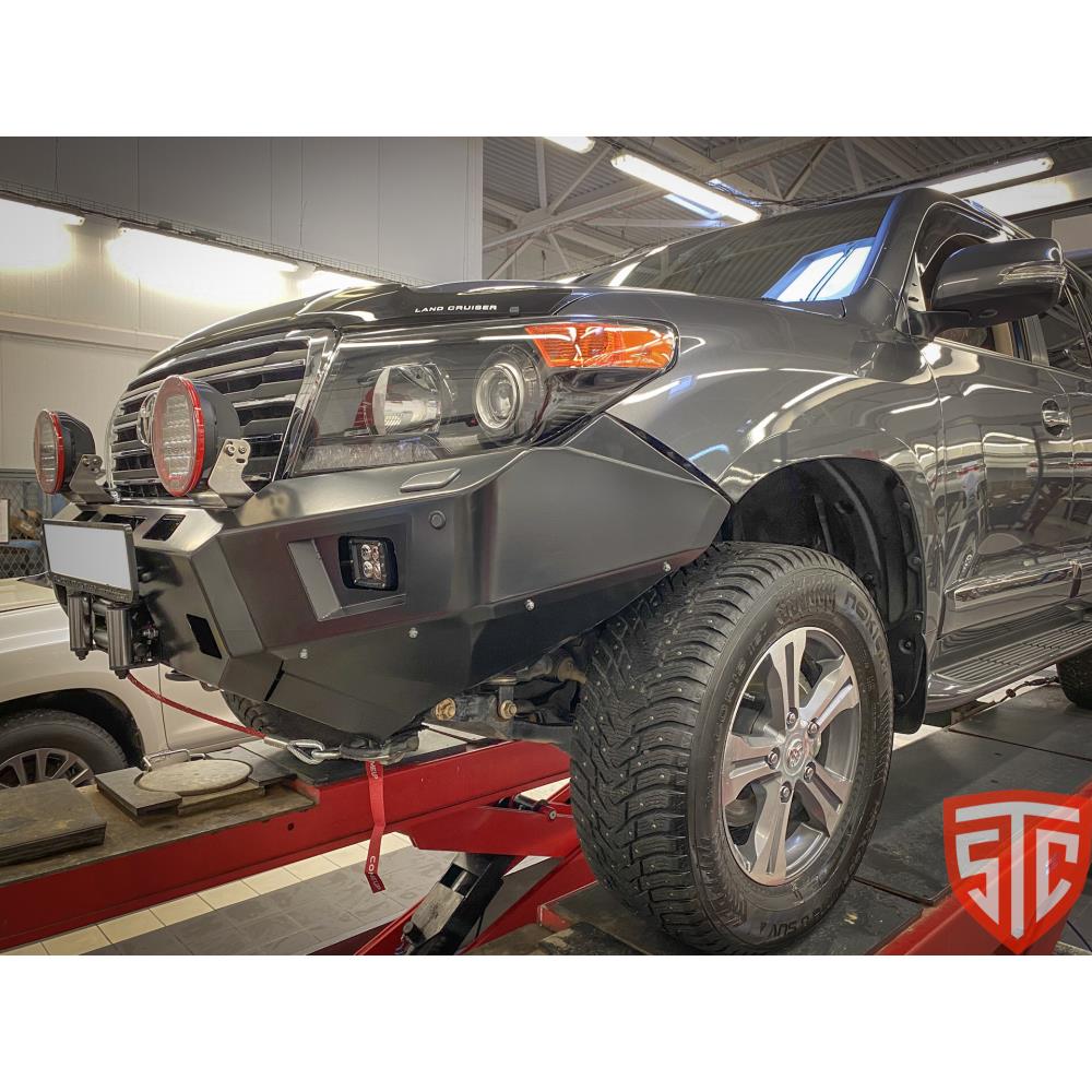 Бампер силовой передний Toyota Land Cruiser 200 2008-2015 птф