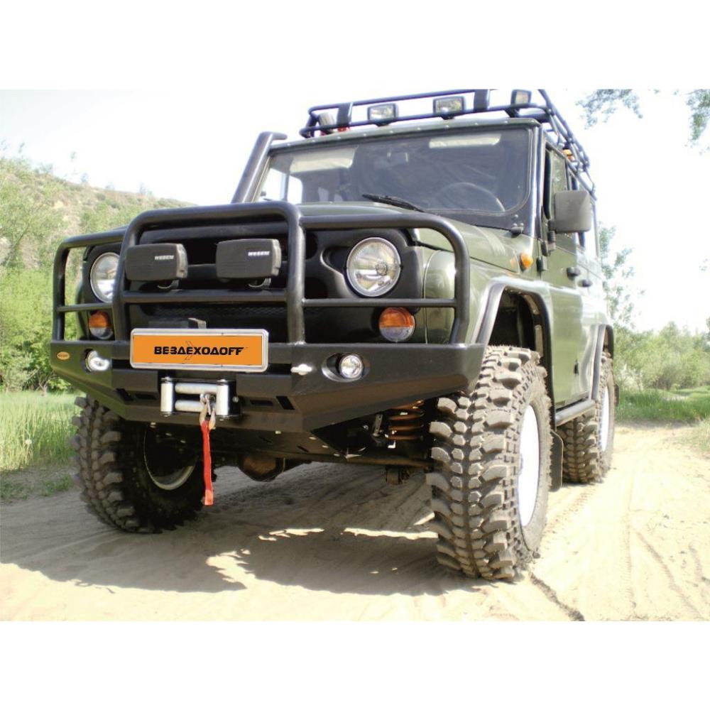 Бампер силовой передний УАЗ Хантер с кенгурином