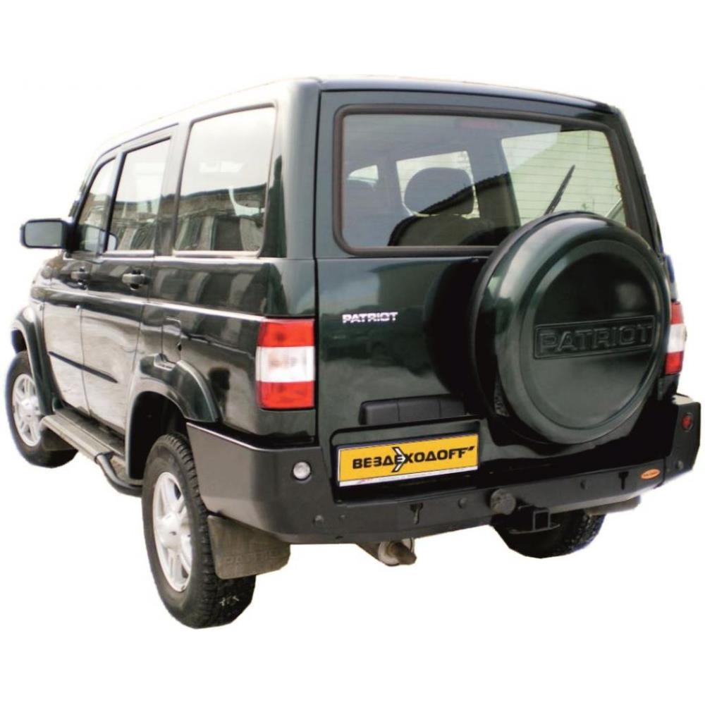 Бампер силовой задний УАЗ Патриот с фаркопом