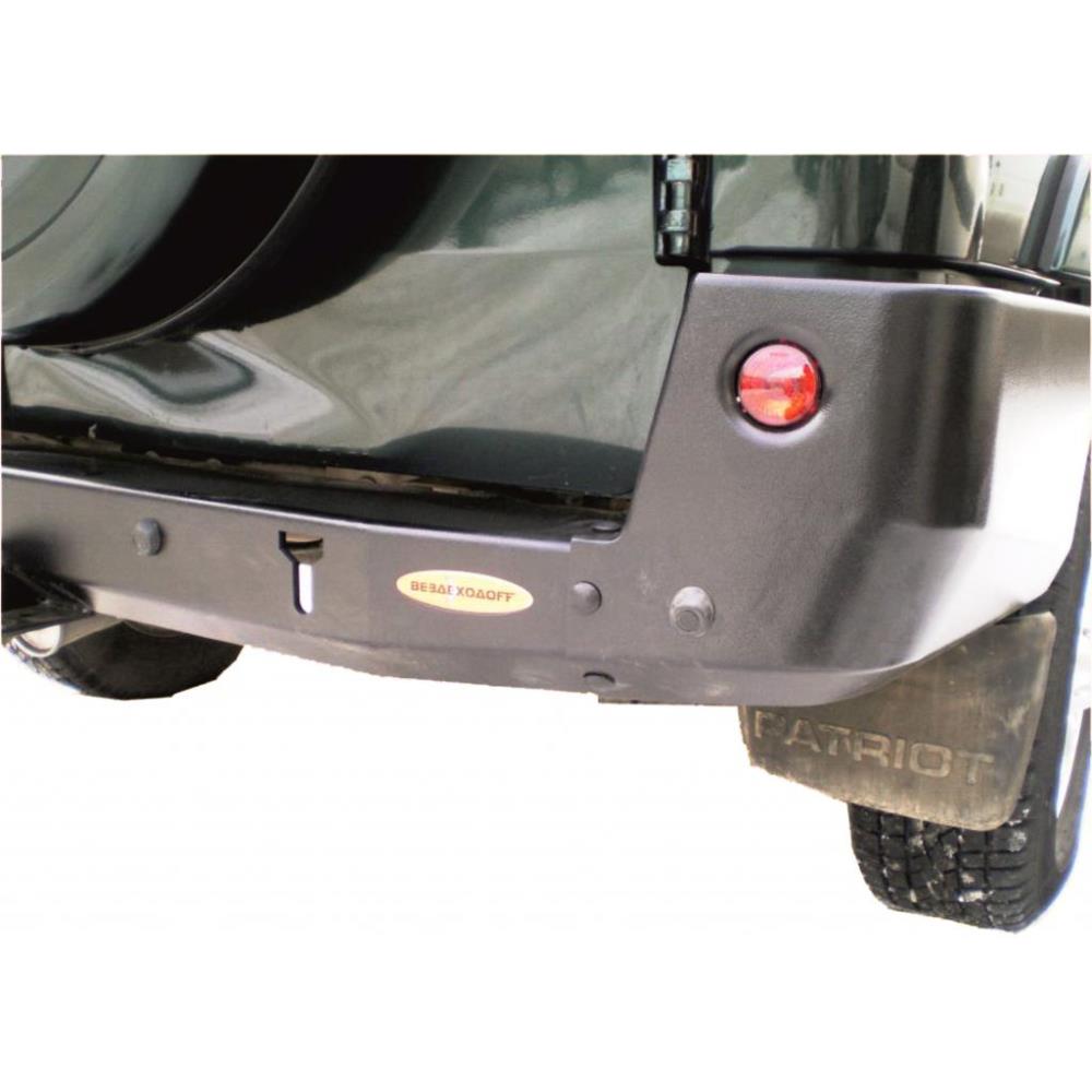Бампер силовой задний УАЗ Патриот с фаркопом