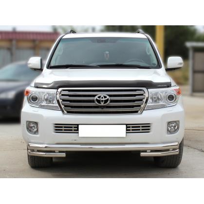 Дуга передняя по низу бампера d-76+60 радиусная двойная (LCN2012_3.1.1)