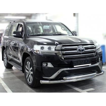 Дуга передняя по низу бампера d-76+60 радиусная двойная (LCN2016_4.1EX)