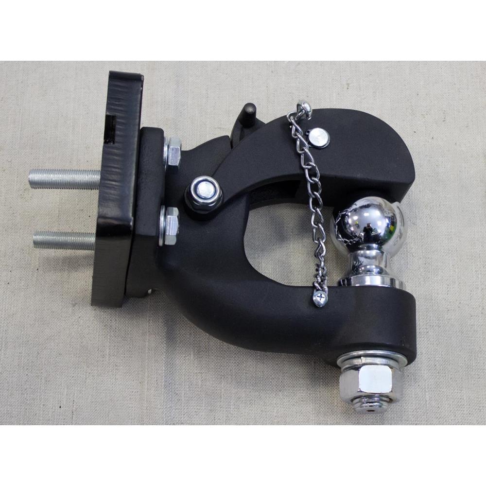 Фаркоп с замком под шар на раму УАЗ (черный)