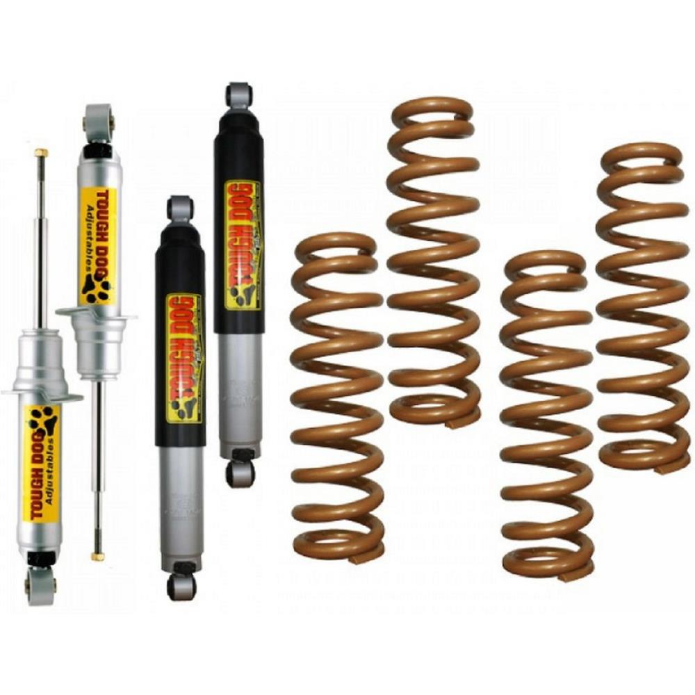 Комплект подвески Tough Dog Toyota Land Cruiser 200 БРОНЯ В6 амортизаторы Foam Cell масляные 9 ступеней регулировки лифт 40-20