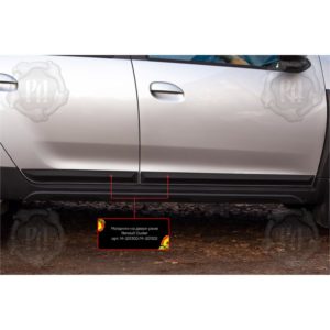 Молдинги на двери узкие Renault Duster 2021-