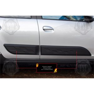 Молдинги на двери (узор) Renault Duster 2021-