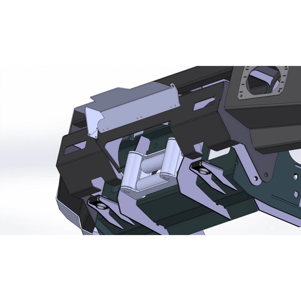 Передний силовой бампер II поколения с кенгурином алюминиевый - Toyota Land Cruiser 200.