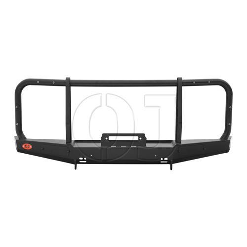 Передний силовой бампер на УАЗ "Буханка" c защитными дугами и площадкой лебёдки