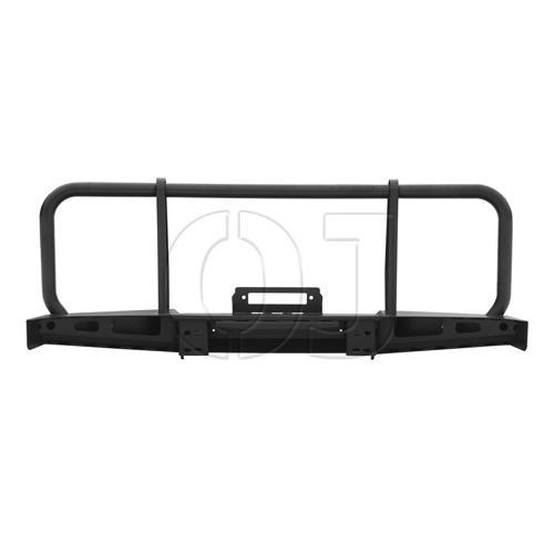 Передний силовой бампер на УАЗ "Буханка" c защитными дугами и площадкой лебёдки