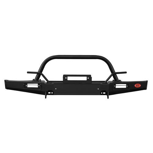 Передний силовой бампер на УАЗ "Буханка" с площадкой под лебёдку и съёмной дугой