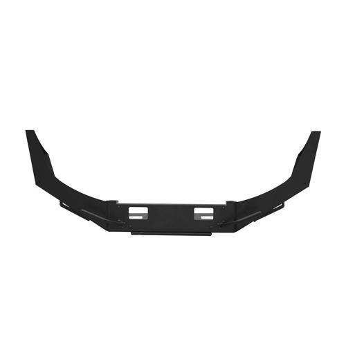 Передний силовой бампер с вертикальной площадкой лебёдки и оптикой на УАЗ Патриот