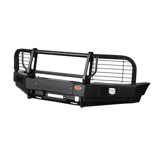 Передний силовой бампер с вертикальной площадкой лебёдки на УАЗ Патриот