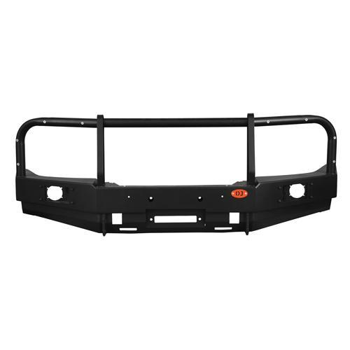 Передний силовой бампер с вертикальной площадкой лебёдки на УАЗ «Пикап»