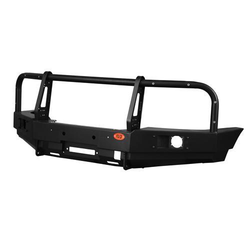 Передний силовой бампер с вертикальной площадкой лебёдки на УАЗ «Пикап»