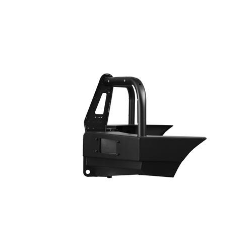 Передний силовой бампер с защитной дугой и вертикальной площадкой лебёдки на рестайлинговый 2014 на УАЗ «Патриот»