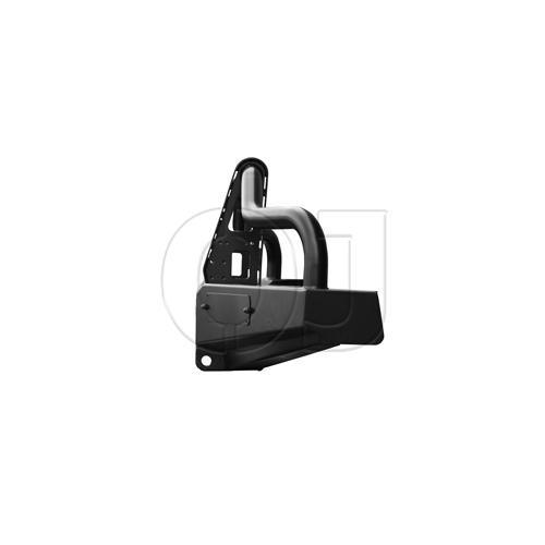 Передний силовой бампер серии Трофи на УАЗ Буханка с низкой защитной дугой и встроенной горизонтальной площадкой лебёдки