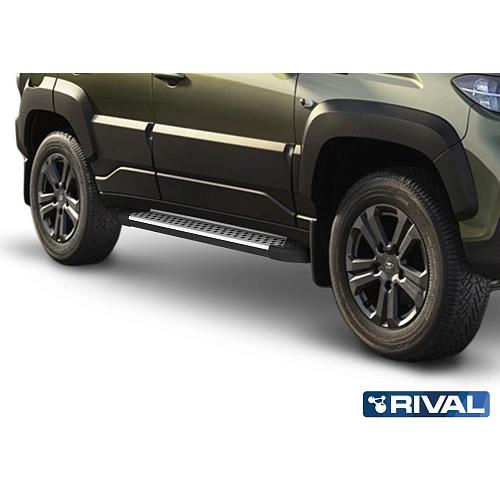 Порог-площадка "Bmw-Style" D160AL + комплект крепежа