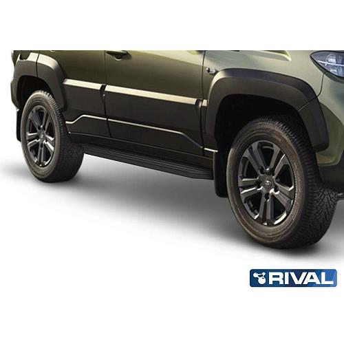 Порог-площадка "Premium-Black" A160ALB + комплект крепежа