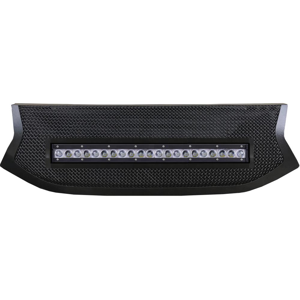 РЕШЁТКА ЧЁРНАЯ РЕСТАЙЛ С LED БАЛКОЙ для УАЗ-Патриот 2015-