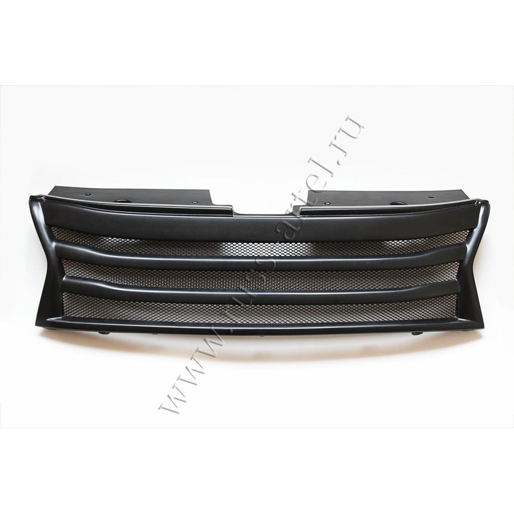 Решётка радиатора. Вариант 1 с черной сеткой Renault Duster 2010-2014 (I поколение)