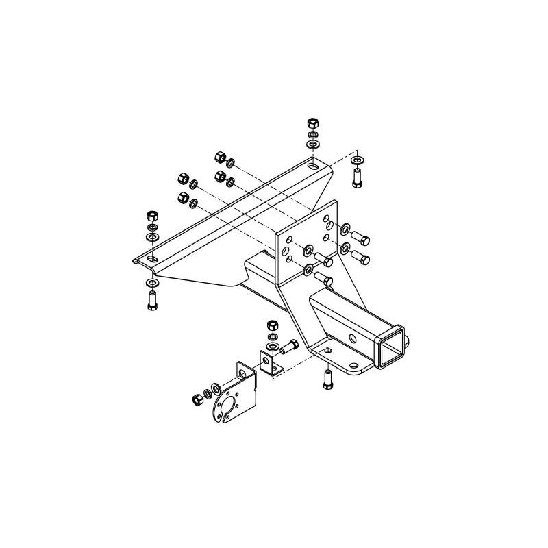 ТСУ УАЗ 3163 PATRIOT (под квадрат) без шара (2005-)