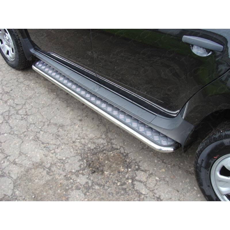 Тюнинг для RENAULT Duster 2015-2020 Пороги с площадкой 42