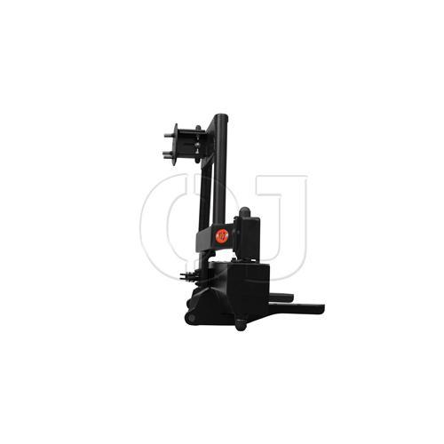 Задний силовой бампер серии Трофи на УАЗ Буханка лифтованную с правой калиткой под запаску и возможностью установки лебёдки