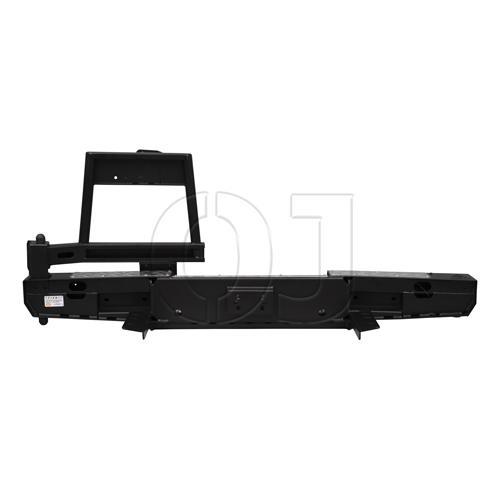 Задний силовой бампер серии Трофи на УАЗ Буханка лифтованную с правой калиткой под запаску и возможностью установки лебёдки