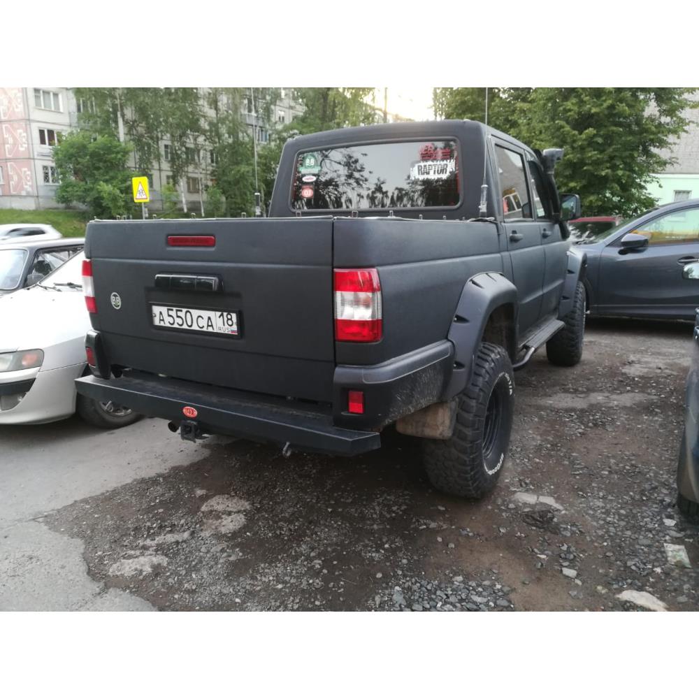 Задний силовой бампер УАЗ Пикап