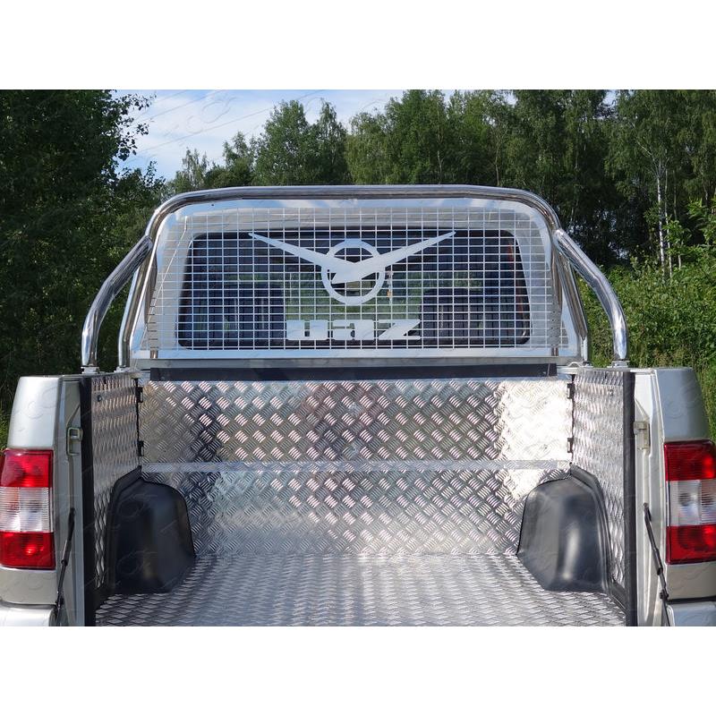 Защита кузова и заднего стекла 75х42 мм (только для кузова) на UAZ Pickup 2015-