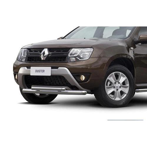 Защита переднего бампера d57+d42 + комплект крепежа