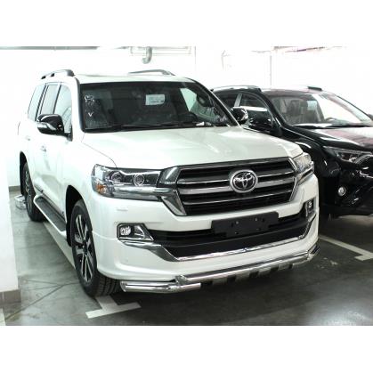 Защита переднего бампера d-76 с доп.накладками (LCN18_1.3EXL)