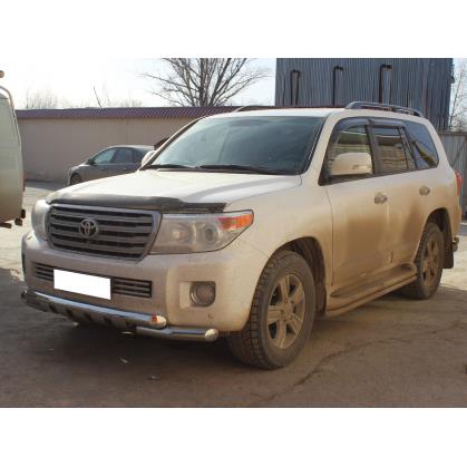 Защита переднего бампера d-76 с доп.накладками (LCN2012_1.3)