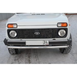 Защита переднего бампера Lada Niva 2121