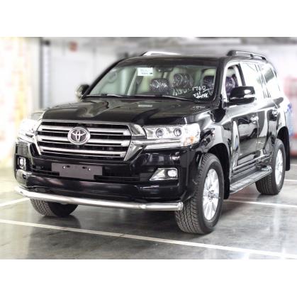 Защита переднего бампера радиусная d-76 с подгибами (LCN18_4.2EXL)