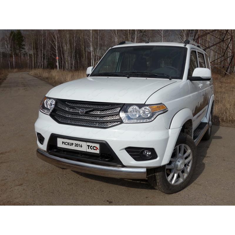 Защита передняя нижняя (овальная) 120х60 мм UAZ Patriot (PickUp) 2015