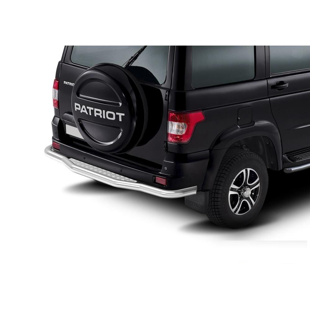 Защита заднего бампера d76 с листом + комплект крепежа