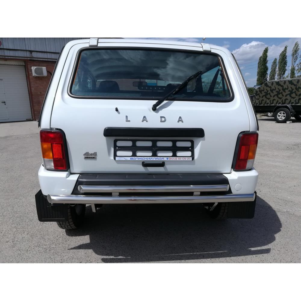Защита заднего бампера двойная Niva 2121 Urban 2014