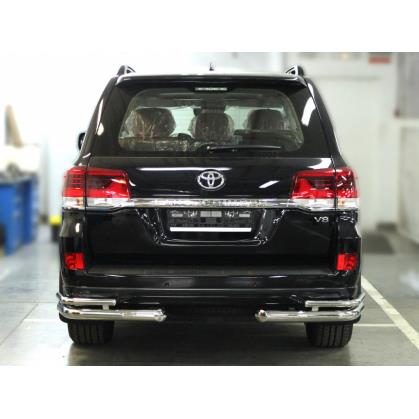 Защита заднего бампера "уголки" d-76+43 (LCN2016_8.2EX)