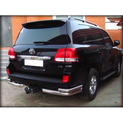 Защита заднего бампера "уголки" d-76+53 (LCN2012_8)