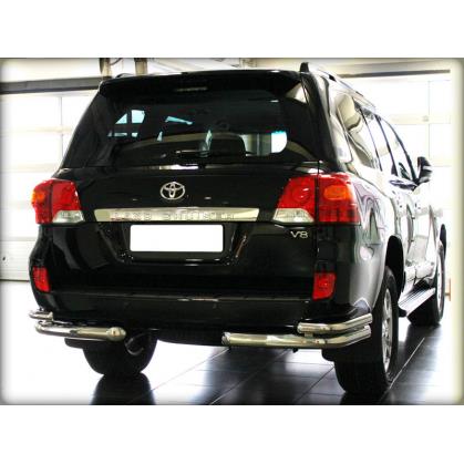 Защита заднего бампера "уголки" d-76+53 (LCN2012_8)