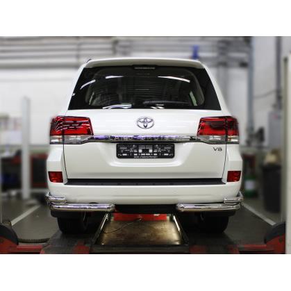 Защита заднего бампера "уголки" d-76+53 (LCN2016_8EX)