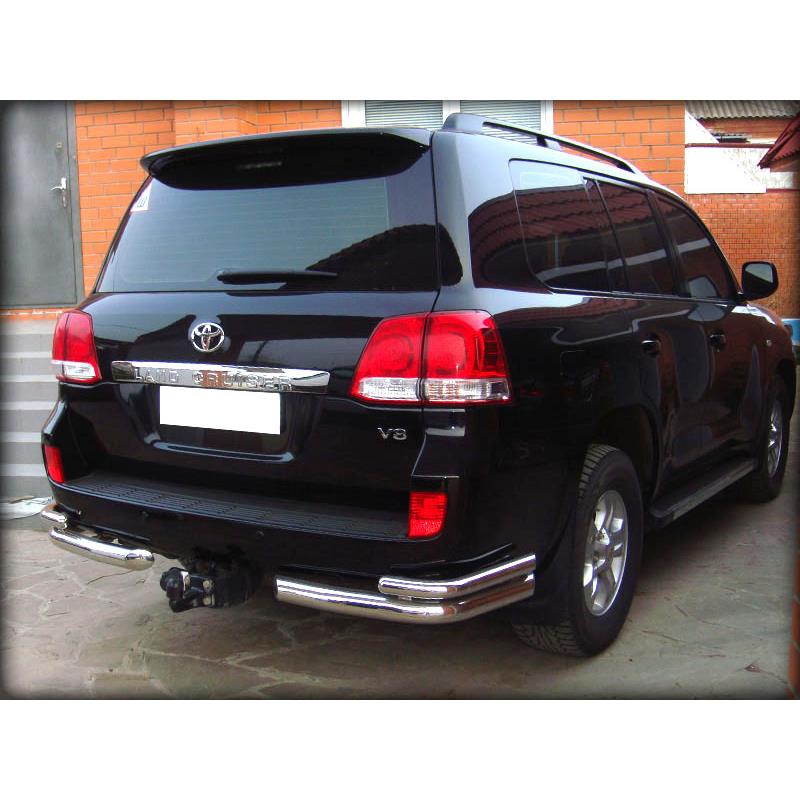 Защита заднего бампера "уголки" d-76+53 (LCN_8)