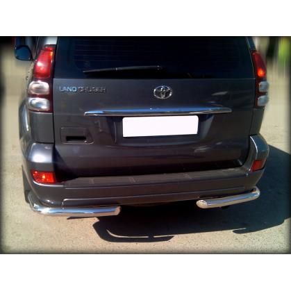 Защита заднего бампера "уголки" d-76 (LCN2012_8.1)