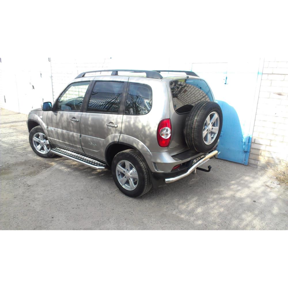 Защита заднего бампера «волна» Chevrolet Niva 2010-н.в.