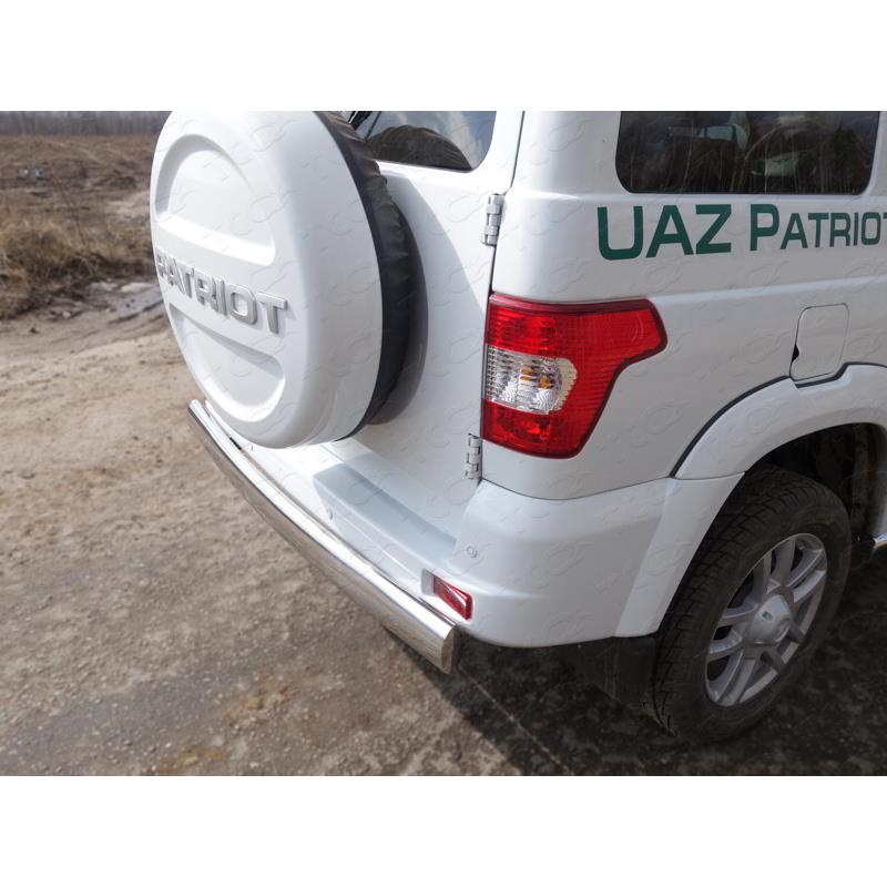 Защита задняя (овальная) 120х60 мм на УАЗ Патриот 2014-