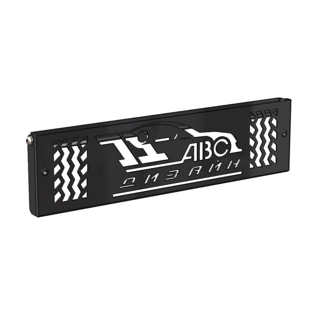 Кронштейн номерного знака для переднего бампера АВС-Дизайн для внедорожника