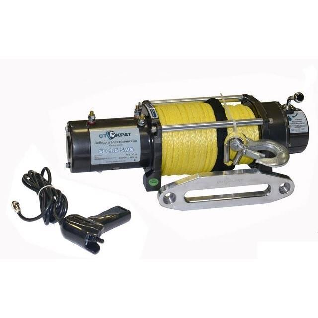 Лебедка электрическая автомобильная СТОКРАТ SD 9.5 SW